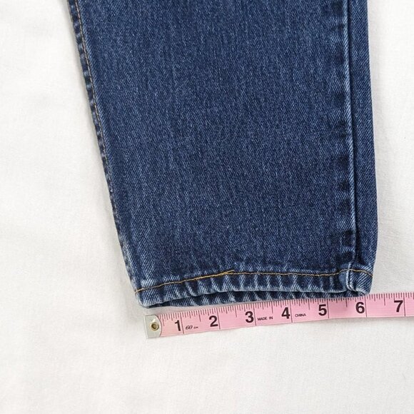 VTG Levi's Dark Wash Denim 512 Slim Fit Tapered Leg Jeans - Picture 8 of 9